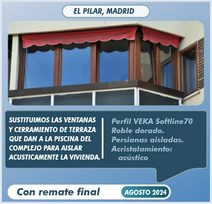 Cerramiento de terraza con acristalamiento acústico