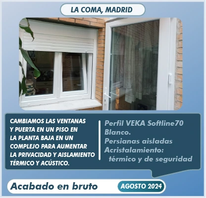Ventanas y puerta de seguridad para un bajo