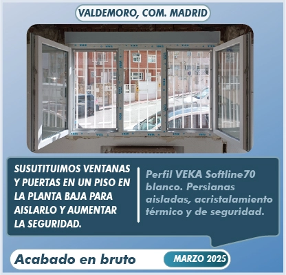 La ventana de seguridad con tres hojas